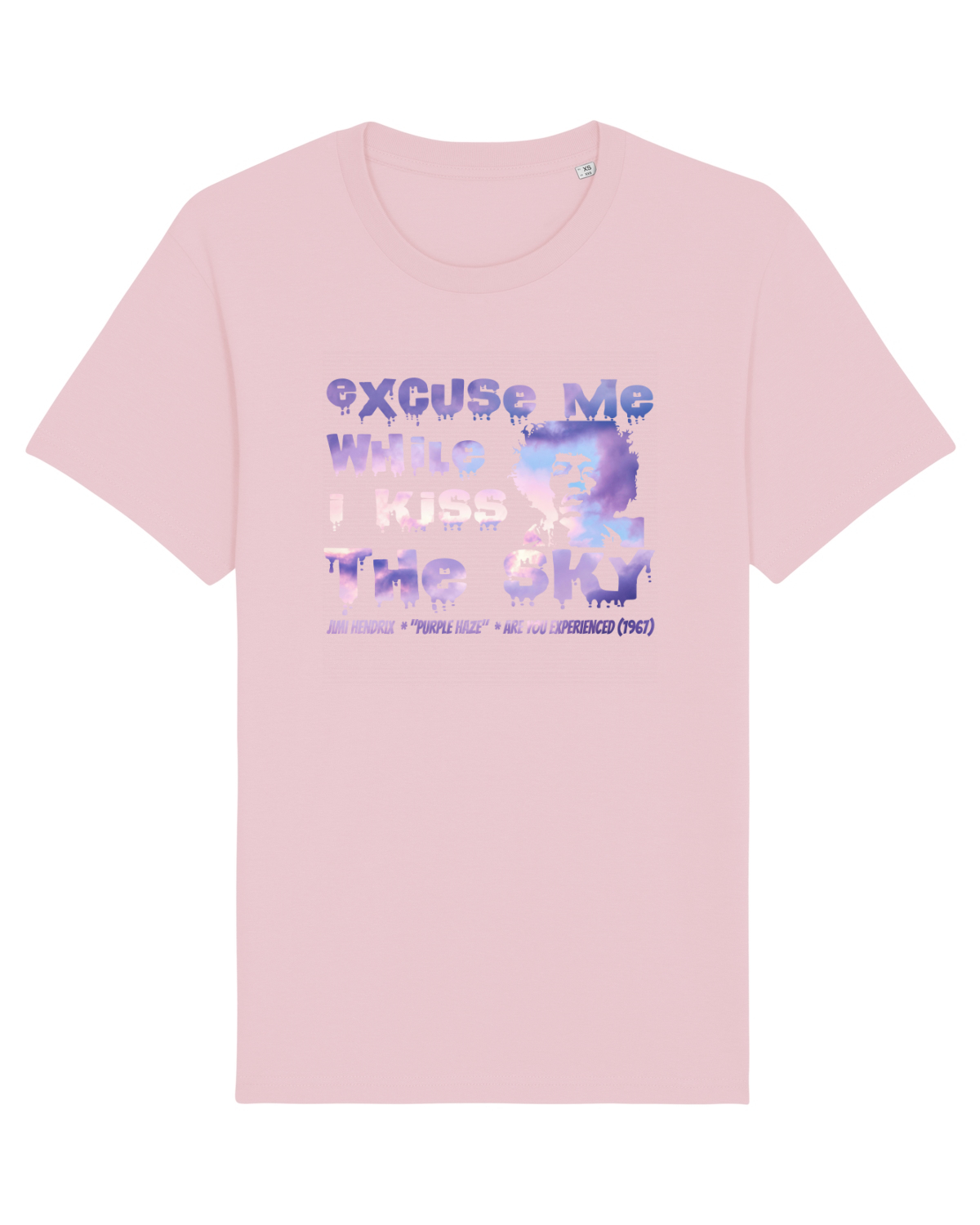 Tricou mânecă scurtă Unisex Rocker Cotton Pink