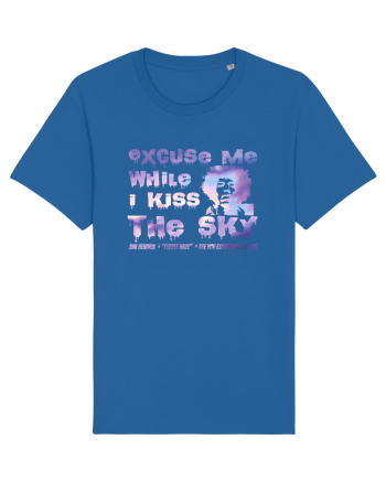 EXCUSE ME WHILE I KISS THE SKY - Jimi Hendrix Royal Blue