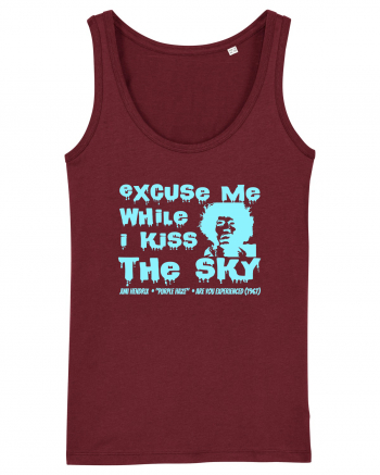 EXCUSE ME WHILE I KISS THE SKY - Jimi Hendrix 2 Burgundy