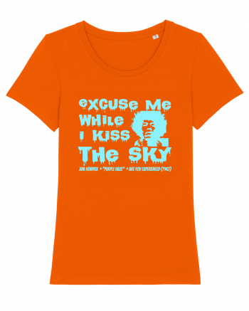 EXCUSE ME WHILE I KISS THE SKY - Jimi Hendrix 2 Bright Orange