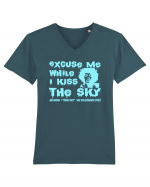 EXCUSE ME WHILE I KISS THE SKY - Jimi Hendrix 2 Tricou mânecă scurtă guler V Bărbat Presenter