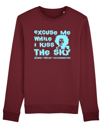 EXCUSE ME WHILE I KISS THE SKY - Jimi Hendrix 2 Burgundy