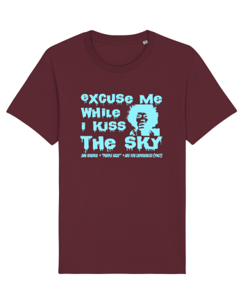 EXCUSE ME WHILE I KISS THE SKY - Jimi Hendrix 2 Burgundy