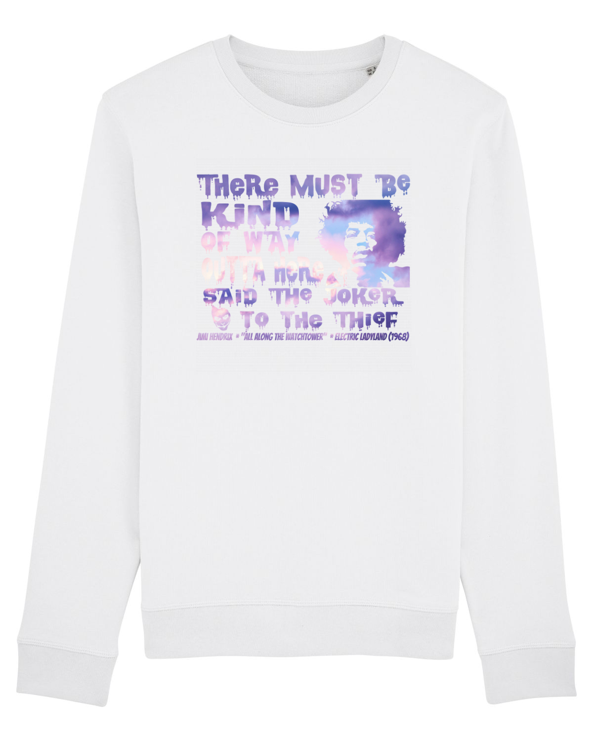 Bluză mânecă lungă Unisex Rise White