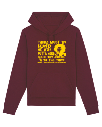 THERE MUST BE A WAY OUTTA HERE - Jimi Hendrix 2  Burgundy