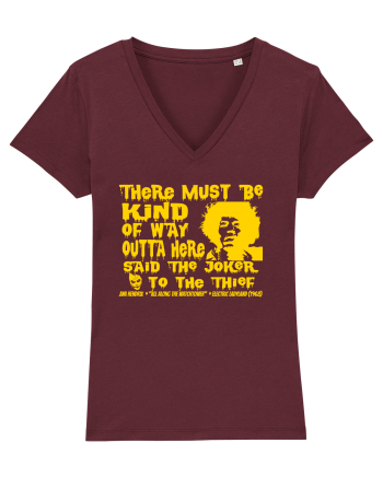 THERE MUST BE A WAY OUTTA HERE - Jimi Hendrix 2  Burgundy