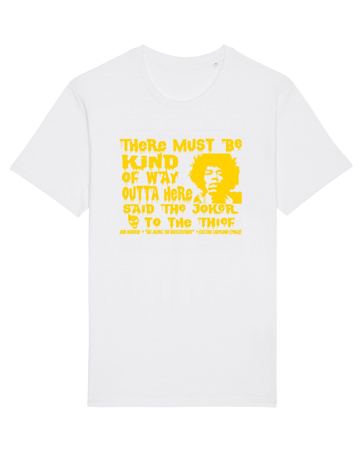 Tricou mânecă scurtă Unisex Rocker White