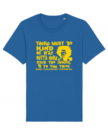 THERE MUST BE A WAY OUTTA HERE - Jimi Hendrix 2  Royal Blue