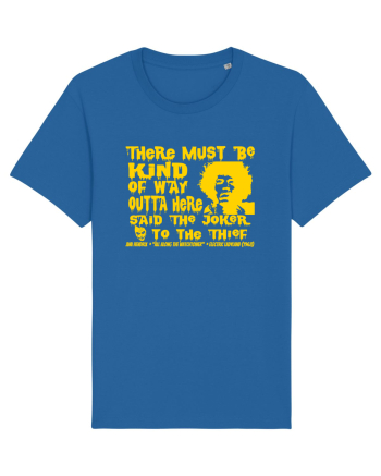 THERE MUST BE A WAY OUTTA HERE - Jimi Hendrix 2  Royal Blue