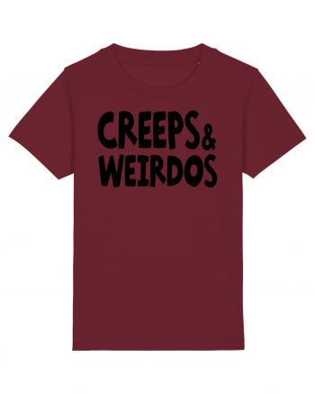 Creeps & Weirdos - black Burgundy