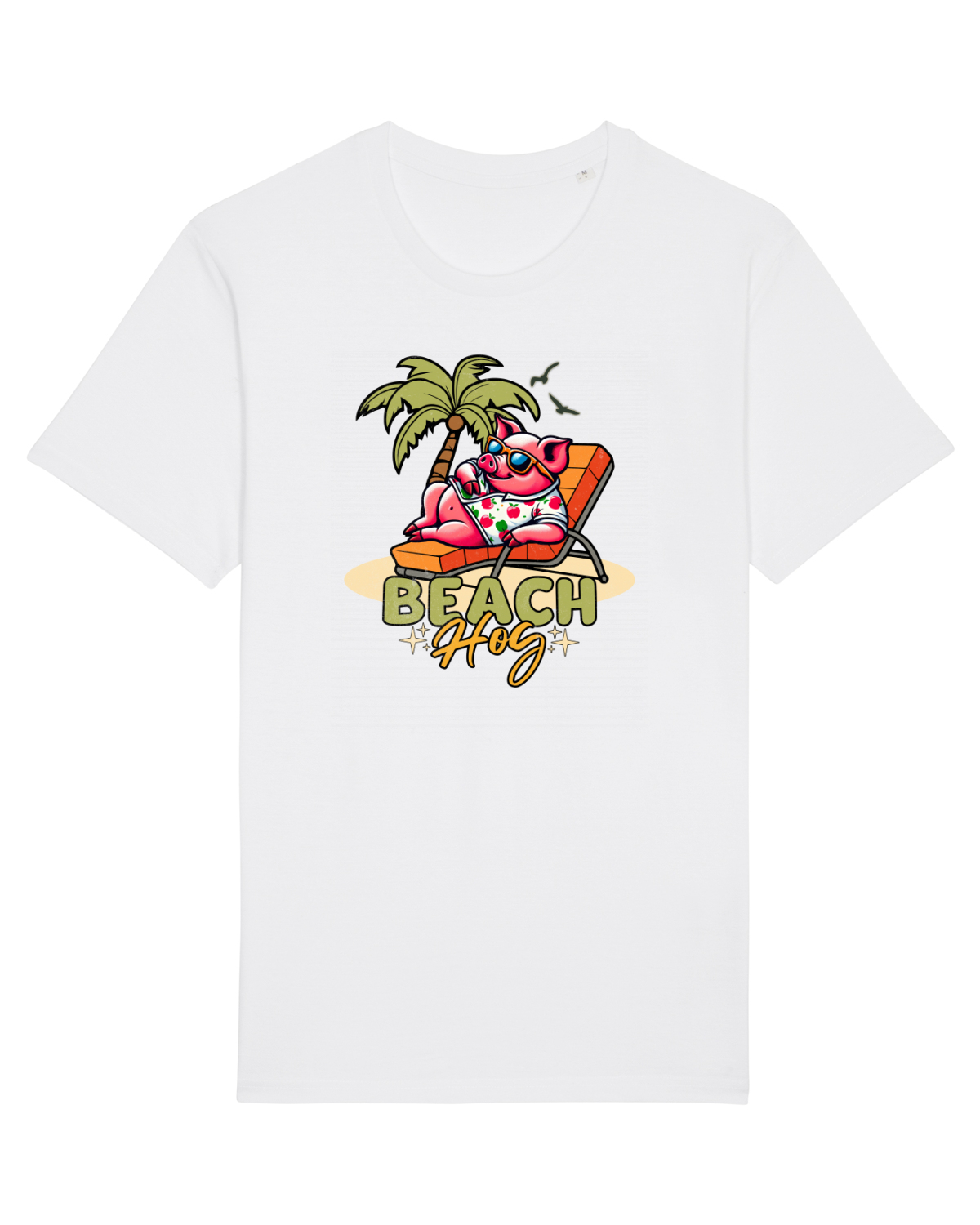 Tricou mânecă scurtă Unisex Rocker White