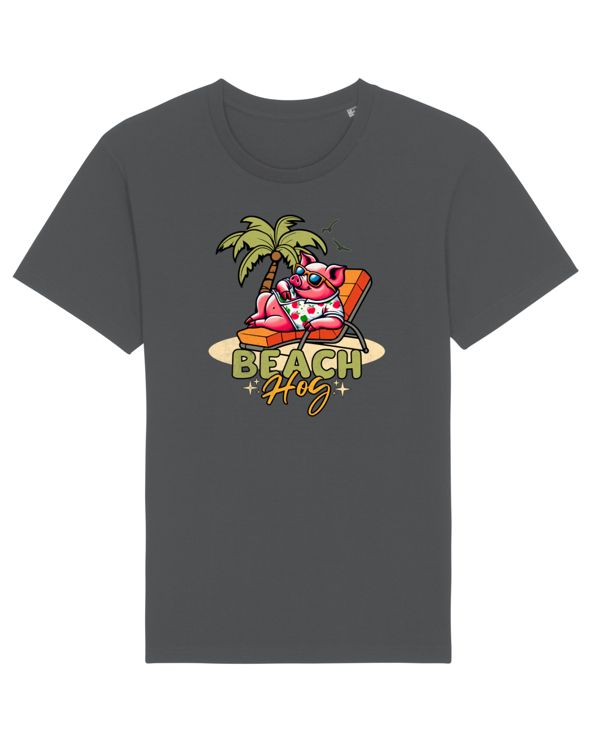 Tricou mânecă scurtă Unisex Rocker Anthracite