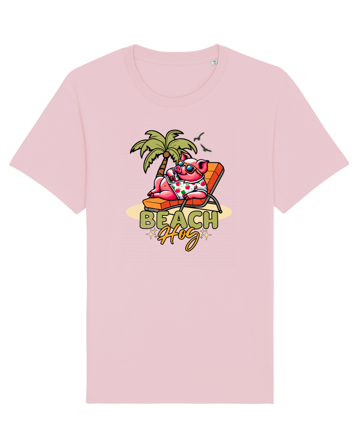 Tricou mânecă scurtă Unisex Rocker Cotton Pink