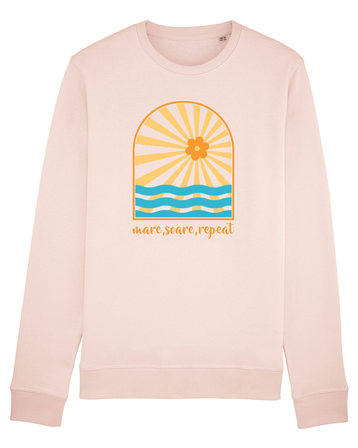Bluză mânecă lungă Unisex Rise Candy Pink