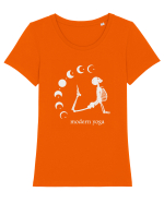 Modern Yoga Tricou mânecă scurtă guler larg fitted Damă Expresser