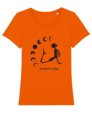 Modern Yoga - black Bright Orange