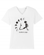 Modern Yoga - black Tricou mânecă scurtă guler V Bărbat Presenter