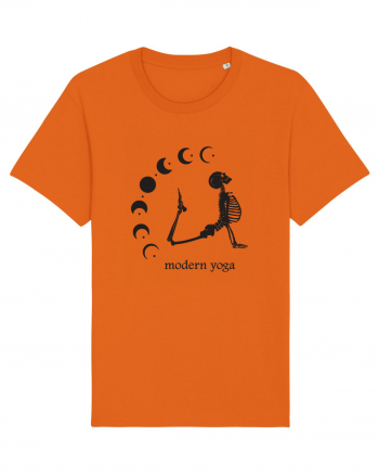 Modern Yoga - black Bright Orange