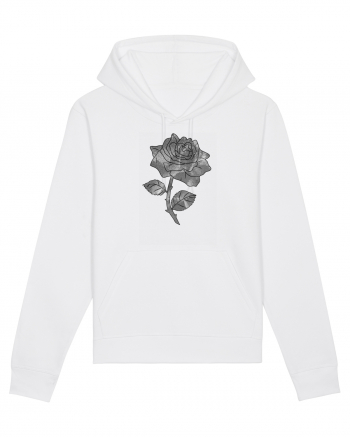 Trandafir monocrom White