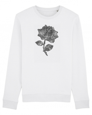 Trandafir monocrom Bluză mânecă lungă Unisex Rise