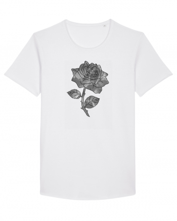 Trandafir monocrom White