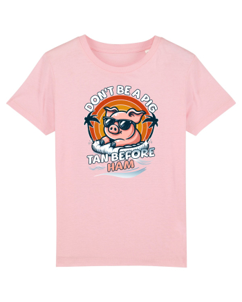 Porc de Vară pe Plajă, Nu Fi  Porc Bronzeaza-te înainte de Șuncă Cotton Pink