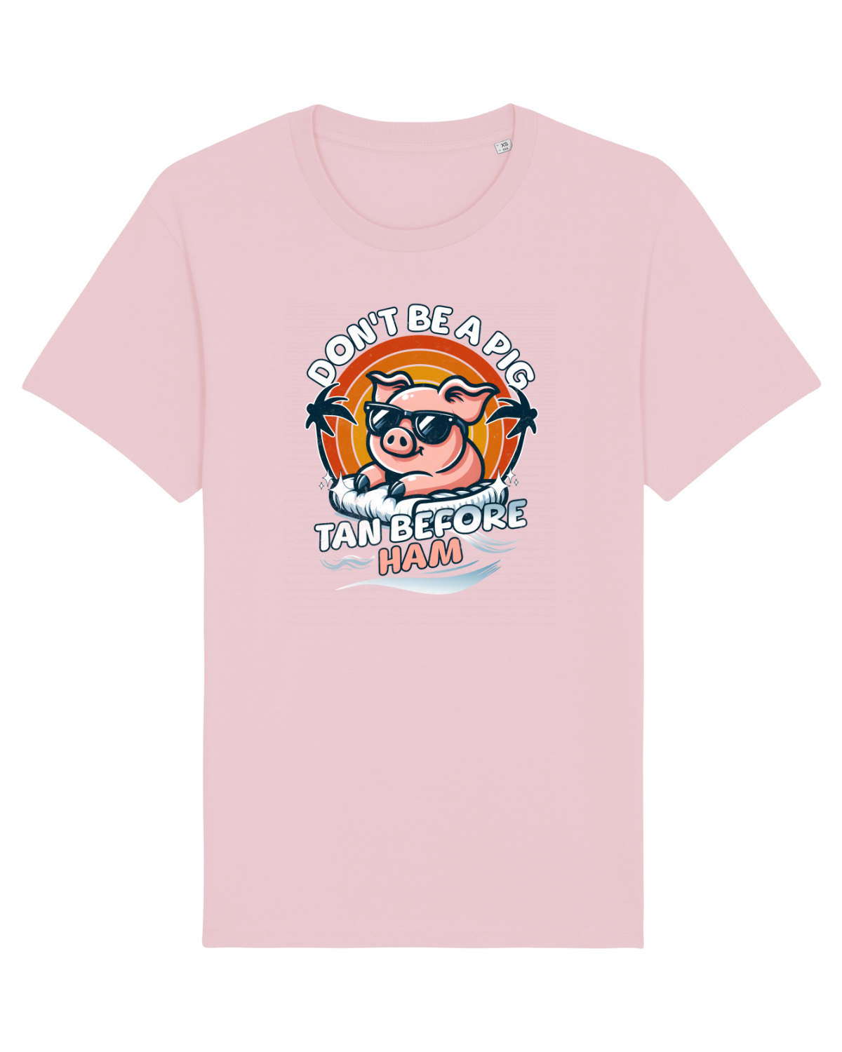 Tricou mânecă scurtă Unisex Rocker Cotton Pink