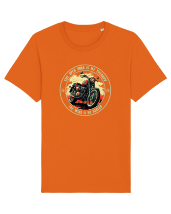 THE OPEN ROAD IS MY THERAPY, THE WIND IS MY HEALER Bright Orange