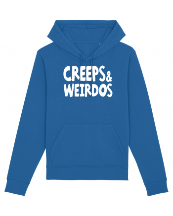 Creeps & Weirdos - white Royal Blue