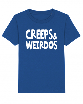 Creeps & Weirdos - white Majorelle Blue