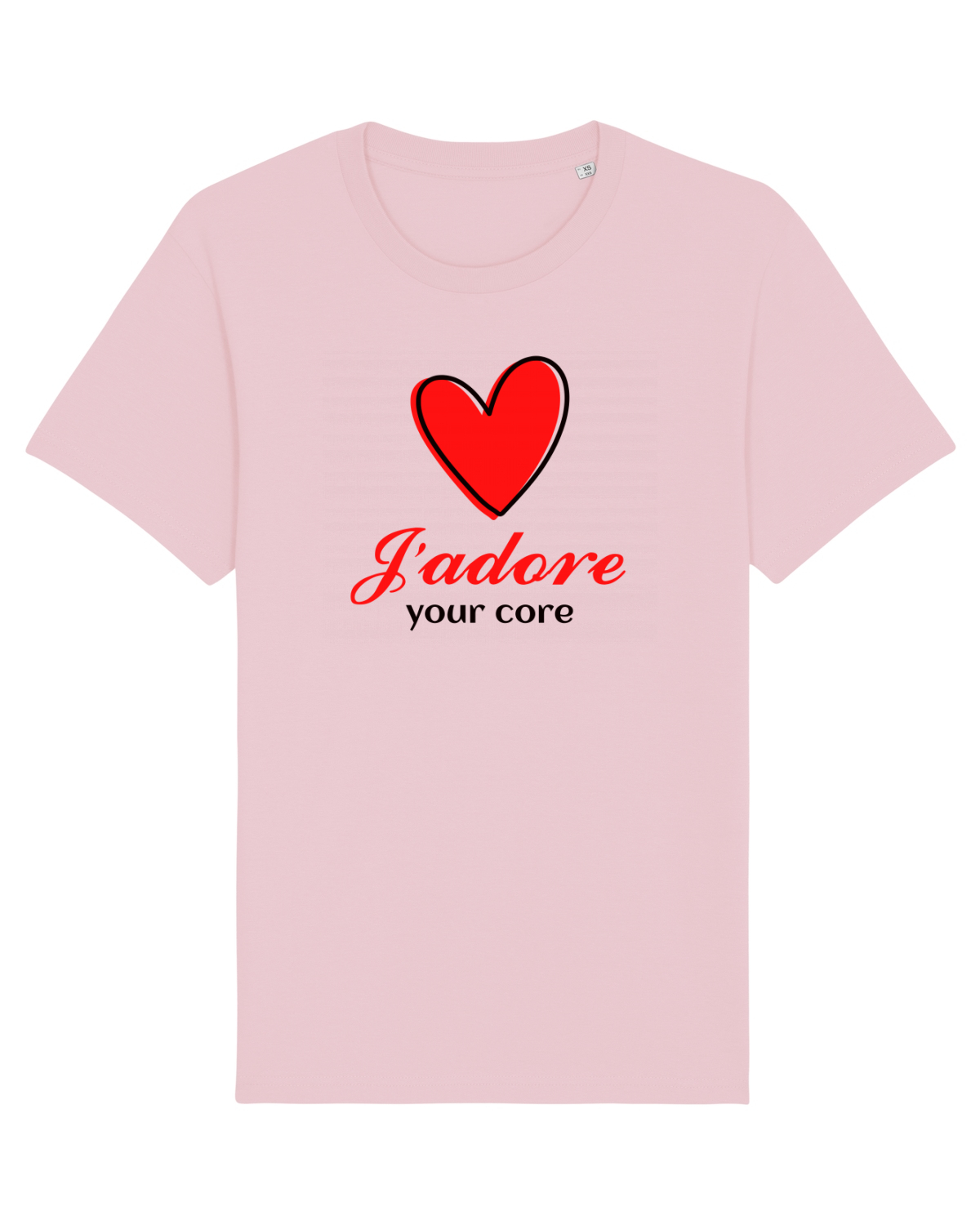 Tricou mânecă scurtă Unisex Rocker Cotton Pink