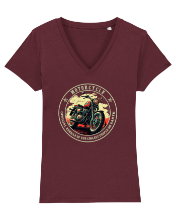 MOTORCYCLE -  OFFICIAL VEHICLE OF THE COOLEST PEOPLE  Burgundy