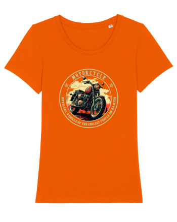 MOTORCYCLE -  OFFICIAL VEHICLE OF THE COOLEST PEOPLE  Bright Orange