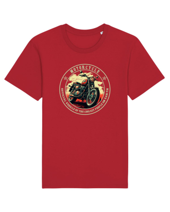 MOTORCYCLE -  OFFICIAL VEHICLE OF THE COOLEST PEOPLE  Red