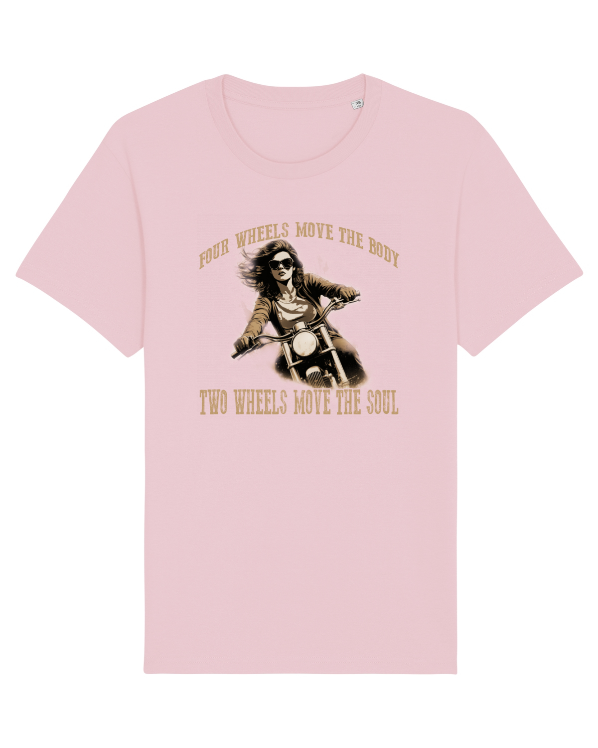 Tricou mânecă scurtă Unisex Rocker Cotton Pink