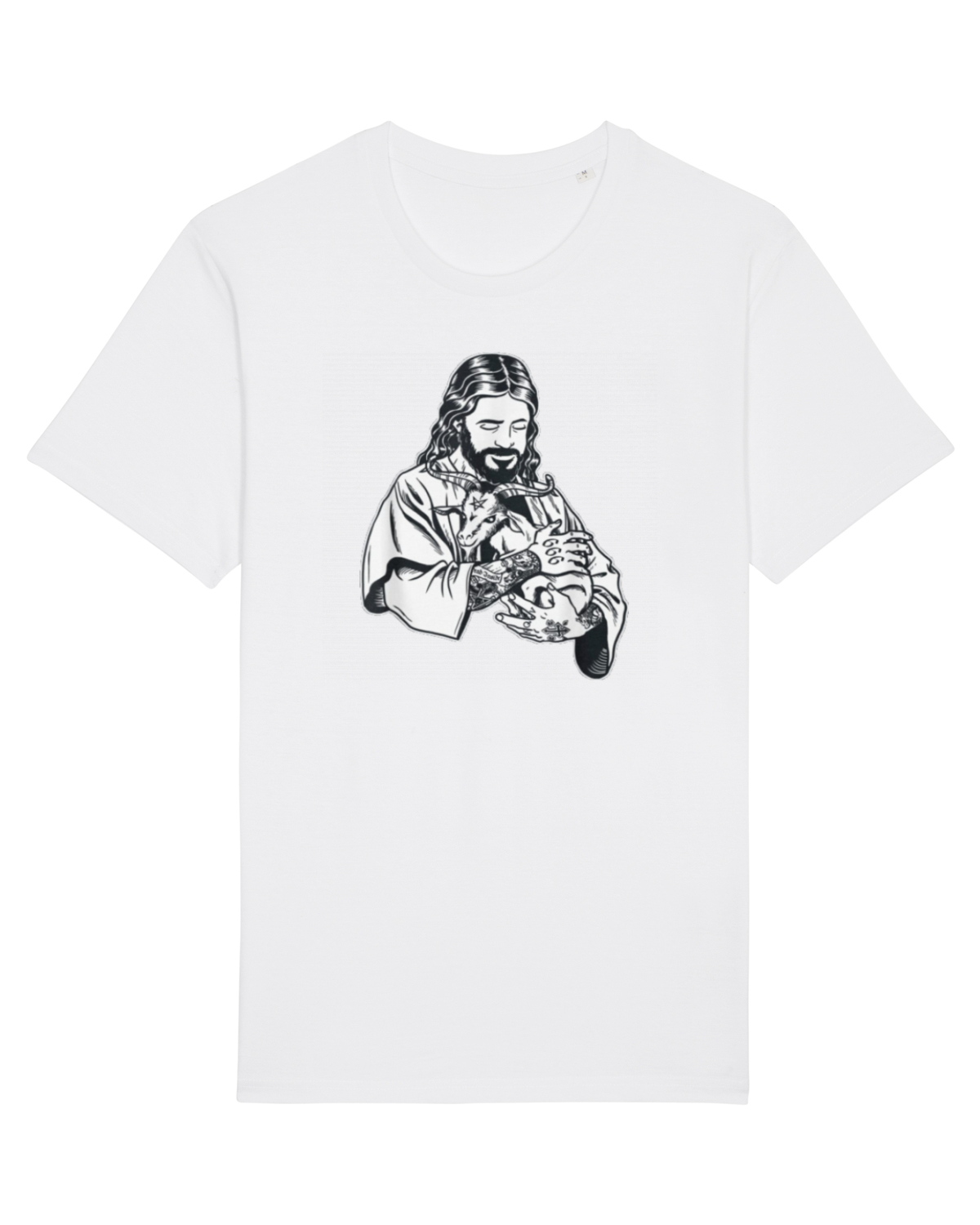 Tricou mânecă scurtă Unisex Rocker White
