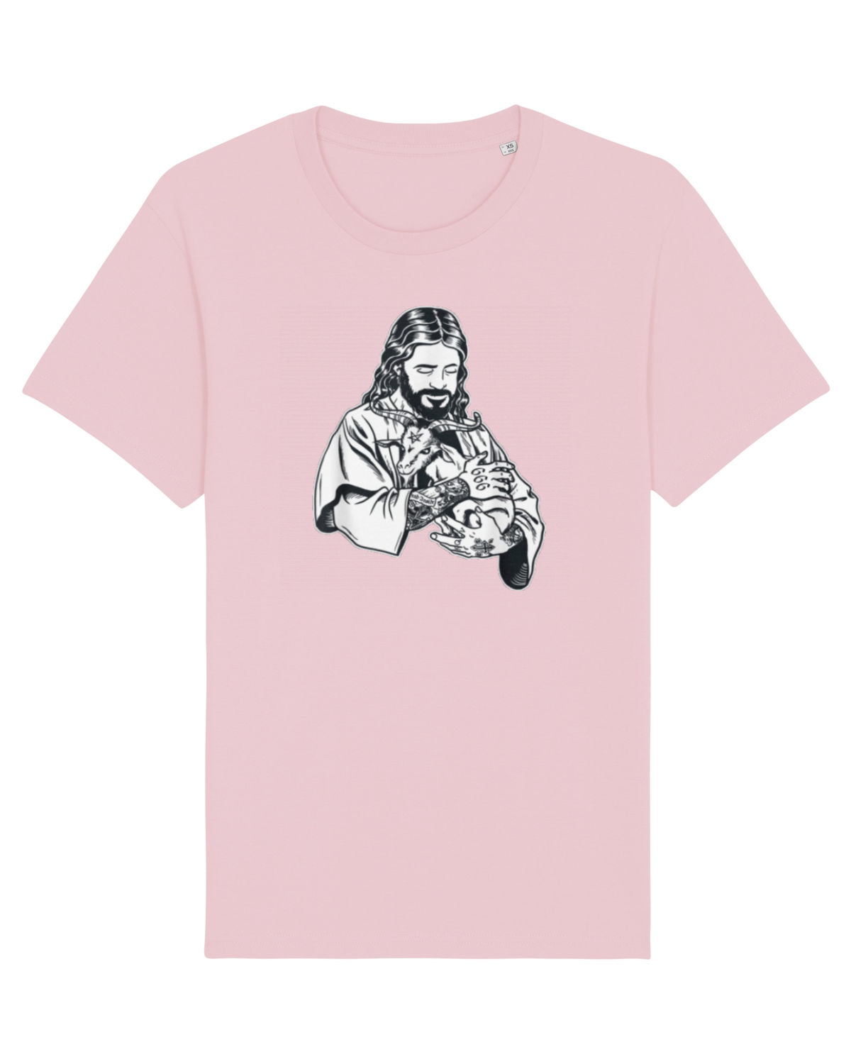 Tricou mânecă scurtă Unisex Rocker Cotton Pink