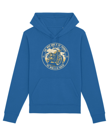 THE OPEN ROAD IS MY THERAPY - monocrom 1 Royal Blue