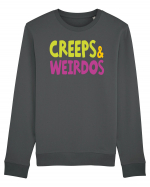 Creeps & Weirdos - color Bluză mânecă lungă Unisex Rise