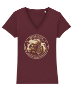 MOTORCYCLE -  OFFICIAL VEHICLE OF THE COOLEST PEOPLE  2 Tricou mânecă scurtă guler V Damă Evoker
