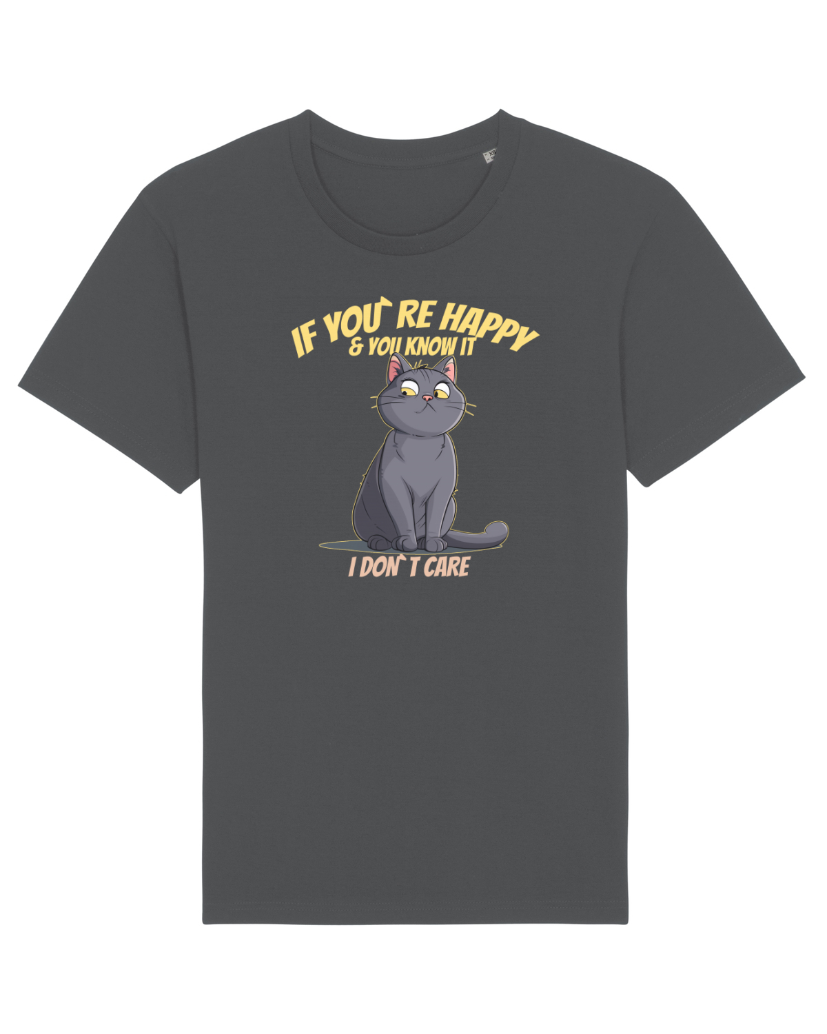 Tricou mânecă scurtă Unisex Rocker Anthracite