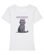 NOT IMPRESSED  Tricou mânecă scurtă guler larg fitted Damă Expresser