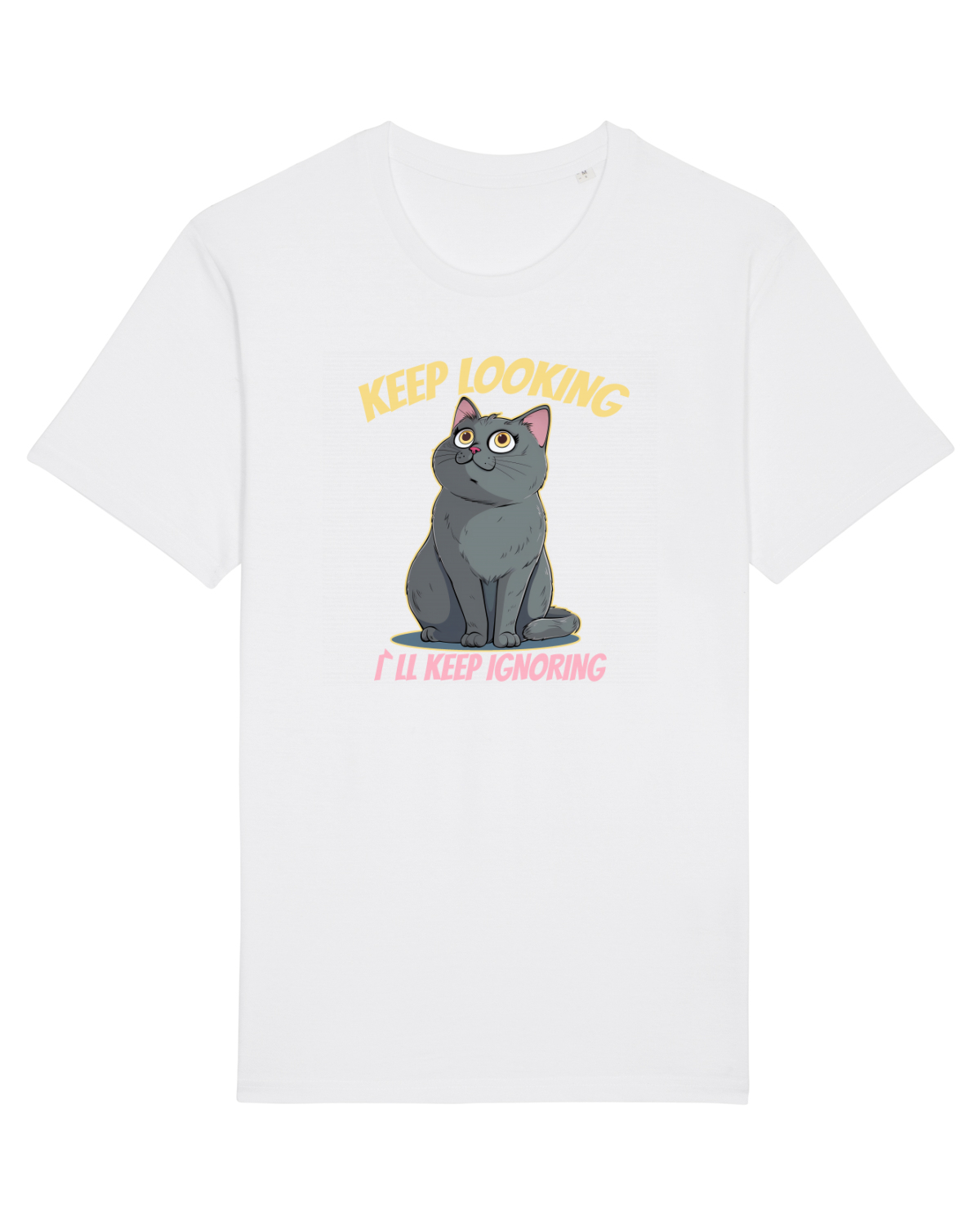 Tricou mânecă scurtă Unisex Rocker White