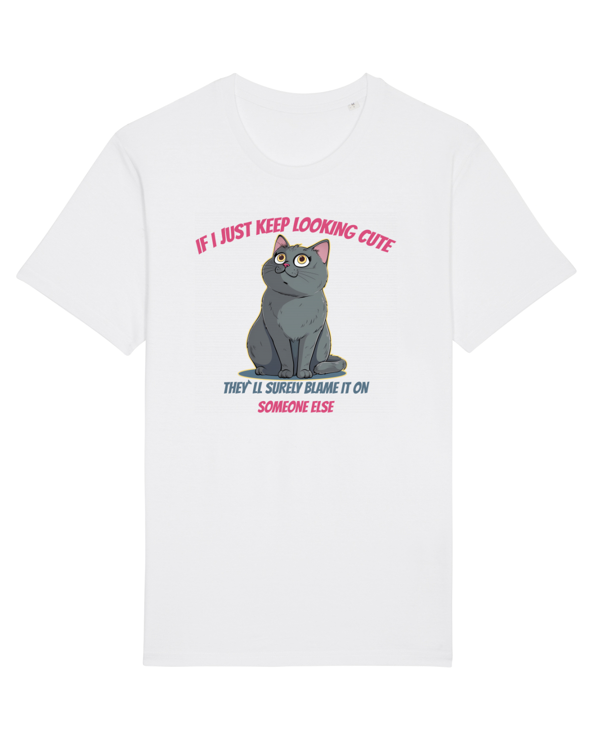 Tricou mânecă scurtă Unisex Rocker White
