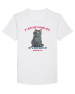 IF I KEEP LOOKING CUTE, THEY`LL BLAME IT ON SOMEONE ELSE Tricou mânecă scurtă guler larg Bărbat Skater