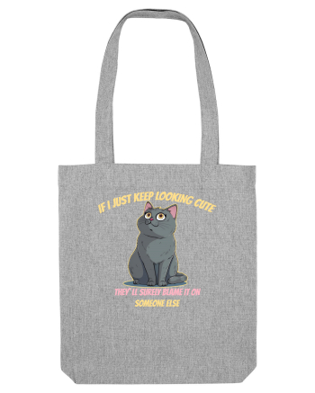 IF I KEEP LOOKING CUTE, THEY`LL BLAME IT ON SOMEONE ELSE 2 Heather Grey