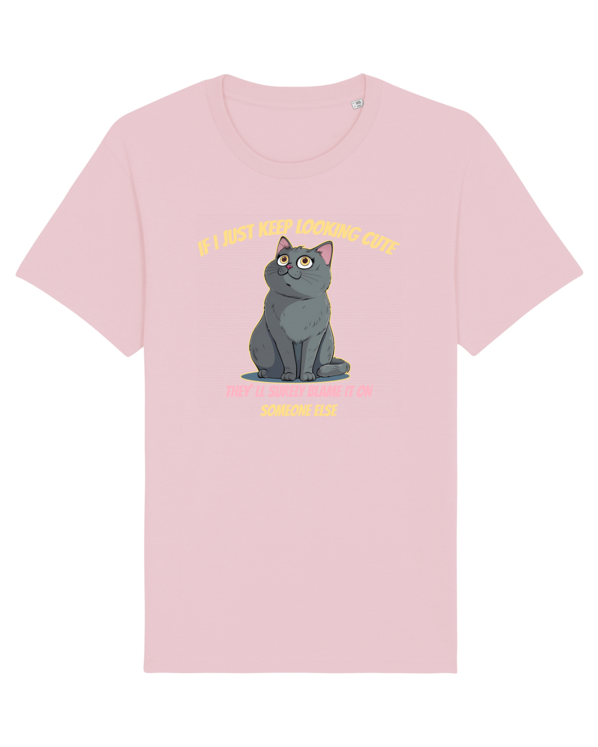 Tricou mânecă scurtă Unisex Rocker Cotton Pink