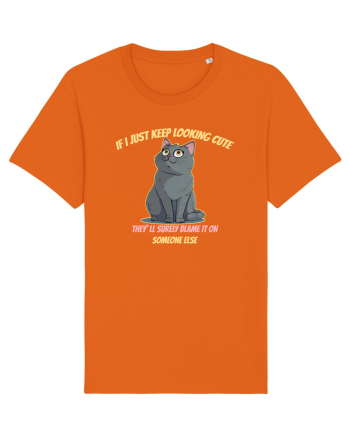 IF I KEEP LOOKING CUTE, THEY`LL BLAME IT ON SOMEONE ELSE 2 Bright Orange