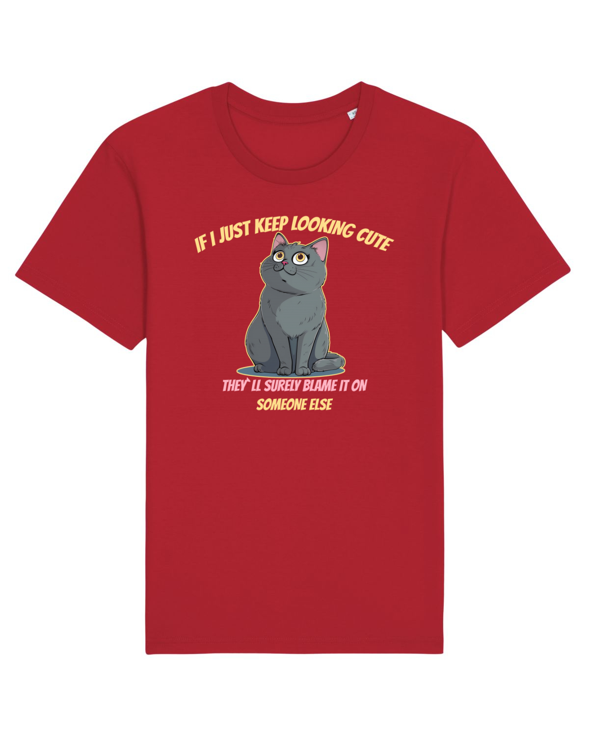 Tricou mânecă scurtă Unisex Rocker Red