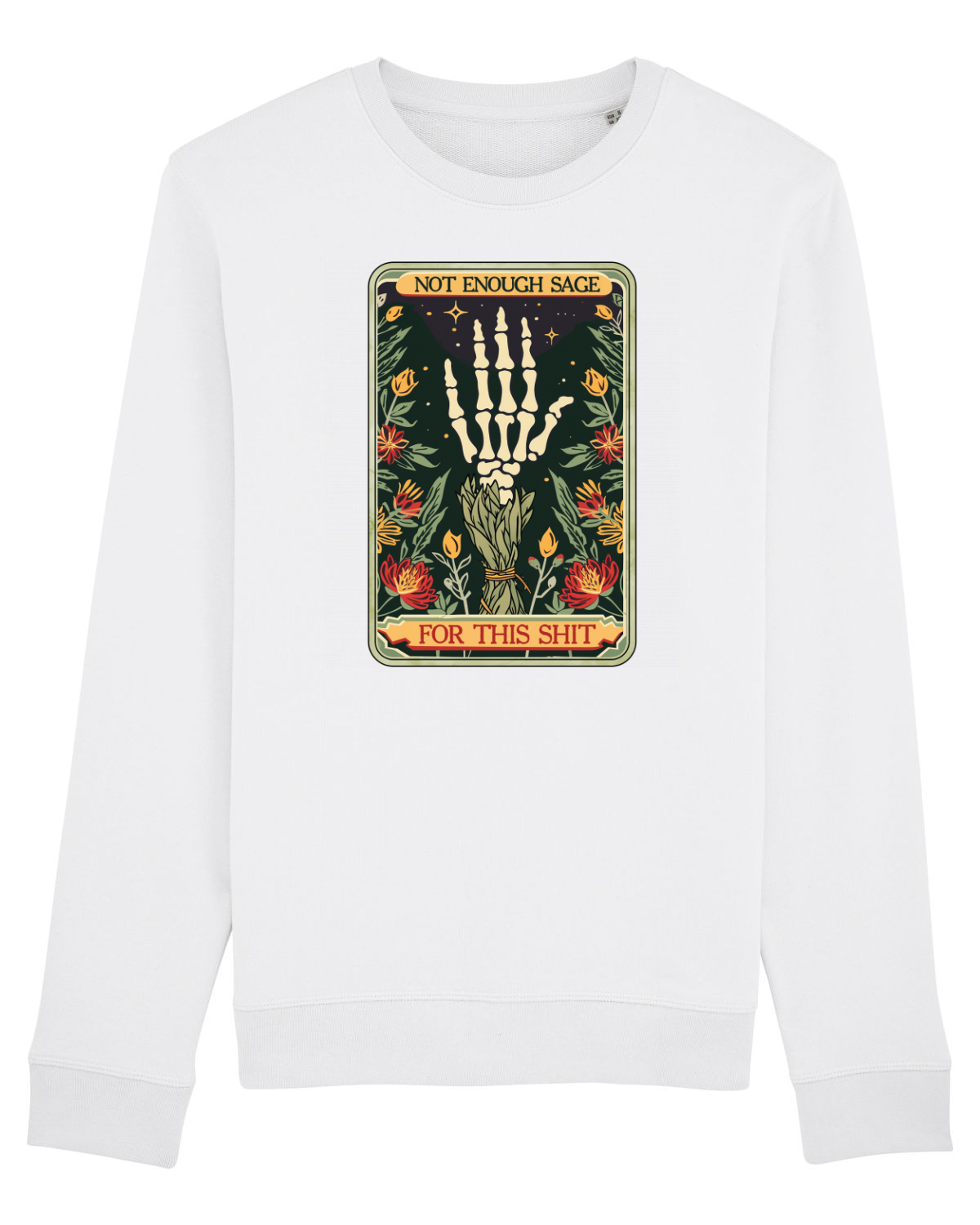 Bluză mânecă lungă Unisex Rise White